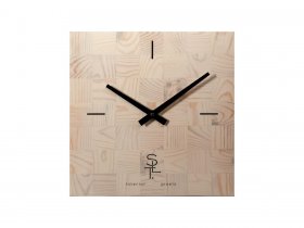 Часы настенные SLT 5196 CHESS WHITE WOOD в Нижнем Бестяхе - nizhnij-bestyah.mebel-nsk.ru | фото