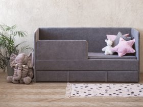Диван-кровать Happy (темно-серый) в Нижнем Бестяхе - nizhnij-bestyah.mebel-nsk.ru | фото