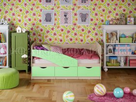 Кровать детская Бабочки 1,8 м в Нижнем Бестяхе - nizhnij-bestyah.mebel-nsk.ru | фото