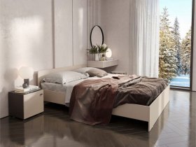 Кровать двухспальная 1,6м Гиза в Нижнем Бестяхе - nizhnij-bestyah.mebel-nsk.ru | фото