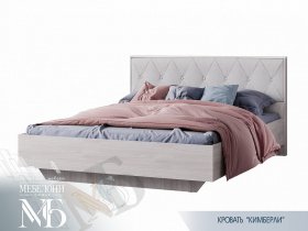 Кровать двуспальная 1,6м Кимберли КР-13 в Нижнем Бестяхе - nizhnij-bestyah.mebel-nsk.ru | фото