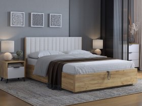 Кровать двуспальная 1,6м Юлия в Нижнем Бестяхе - nizhnij-bestyah.mebel-nsk.ru | фото