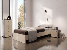 Кровать односпальная 0,9м Гиза в Нижнем Бестяхе - nizhnij-bestyah.mebel-nsk.ru | фото