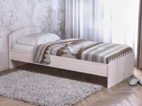 Кровать односпальная 80 с низкой спинкой (ясень шимо светлый) в Нижнем Бестяхе - nizhnij-bestyah.mebel-nsk.ru | фото