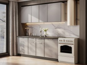 Кухонный гарнитур «Адель» 2,0м (нео) в Нижнем Бестяхе - nizhnij-bestyah.mebel-nsk.ru | фото