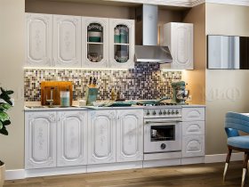 Кухонный гарнитур Лиза-2 (белый) в Нижнем Бестяхе - nizhnij-bestyah.mebel-nsk.ru | фото
