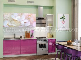 Кухонный гарнитур Вишневый цвет в Нижнем Бестяхе - nizhnij-bestyah.mebel-nsk.ru | фото