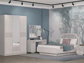 Модульная спальня Лоренцо в Нижнем Бестяхе - nizhnij-bestyah.mebel-nsk.ru | фото