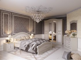 Модульная спальня Николь (Мебельград) в Нижнем Бестяхе - nizhnij-bestyah.mebel-nsk.ru | фото