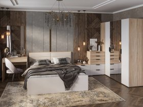 Модульная спальня Норд в Нижнем Бестяхе - nizhnij-bestyah.mebel-nsk.ru | фото