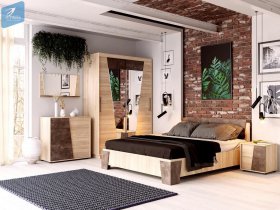 Модульная спальня Санремо в Нижнем Бестяхе - nizhnij-bestyah.mebel-nsk.ru | фото