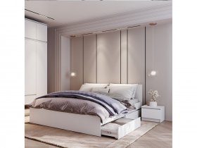 Модульная спальня Симпл в Нижнем Бестяхе - nizhnij-bestyah.mebel-nsk.ru | фото