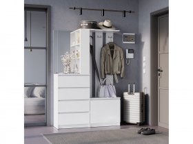 Прихожая Симпл ПР-04 (белый) в Нижнем Бестяхе - nizhnij-bestyah.mebel-nsk.ru | фото