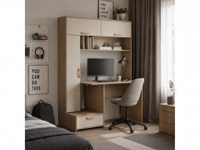 Стол письменный Лайт 03.243  (плэйн/сатин) в Нижнем Бестяхе - nizhnij-bestyah.mebel-nsk.ru | фото